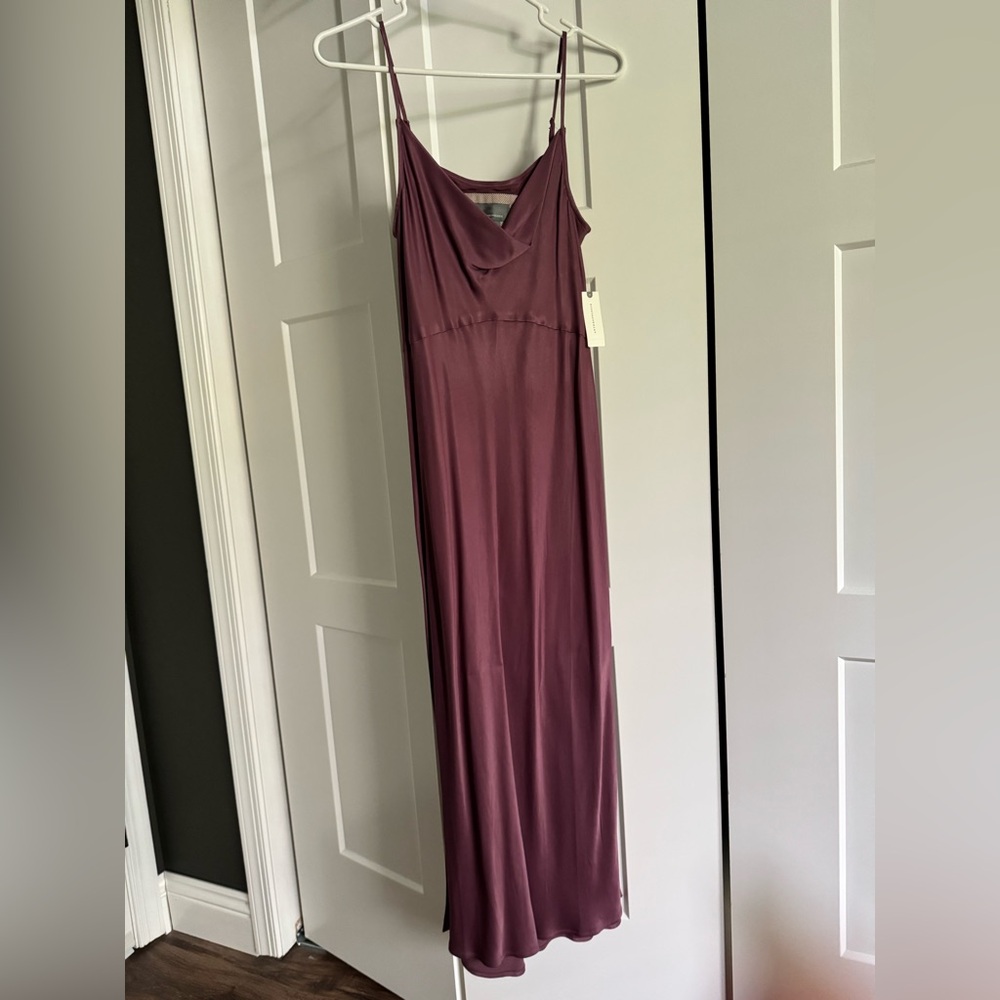 Elegant Mauve Maxi Dress